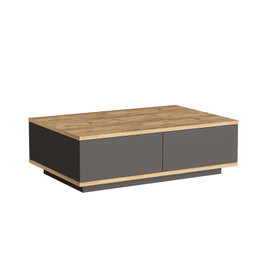 Hanah Home Mesa de Centro FR14-AA Pino Atlántico y Antracita